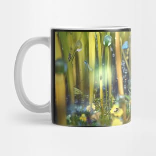 Waterdrops in grass Mug
